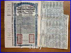 China Government 1913 Lung Tsing £20 Bond Loan With Coupons Uncancelled