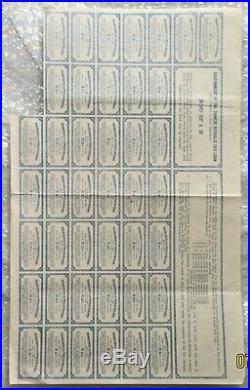China Government 1913 Lung Tsing U Hai £20 Bond Loan With 42 Coupons Rare