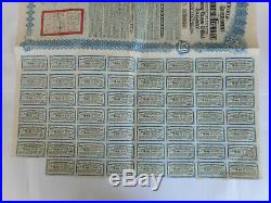 China Government 1913 Lung Tsing U Hai £20 Bond With 55 Coupons Uncancelled