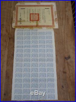 China, Marconi Loan 1918, 100 & 500 Pounds Sterling