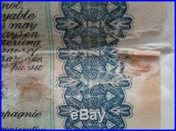 China bond 5%Gold Loan 1913 Lung Tsing U hai Railway Super Petchili bond