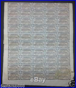 Chinese 1929 Government Treasury Note $1000 Uncancelled with coupons