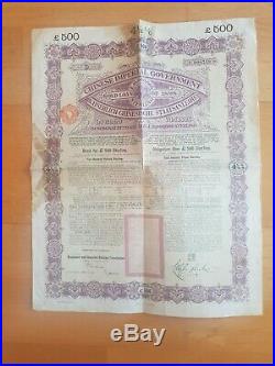 Chinese Bond 4,5% 1898 £ 500
