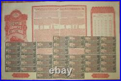 Chinese Government Hukuang Railway Gold Bond 1911 £100 HSBC +coupons UNCANCELLED