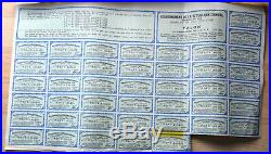 Chinese Lung Tsing U Hai Railway 1913 Super Petchili bond with 42 coupons