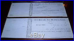 Colt's Patent Fire Arms Manufacturing Co Capital Stock Certificate 1840's-1860's