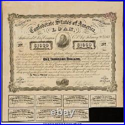 Confederate $1000 Contemporary Counterfeit Bond