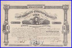 Confederate CSA One Hundred Dollar Bond with Thirteen Coupons
