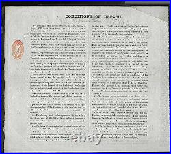 Confederate States of America, scrip certifcate for $10.000 CRISWELL # 175