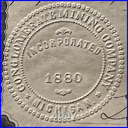 Conglomerate Mining Co Keweenaw Michigan 1884