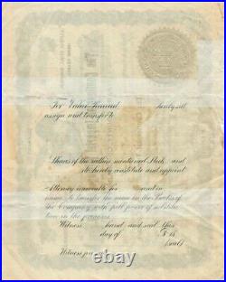 Continental Imperial Mining 1899 Park Cty Co Stock Certificate Mosquito Goddard