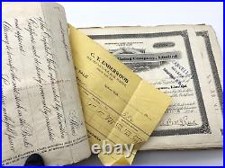 Copper Consolidated Mines Stock Certificate Book Scripophily