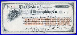 DENVER COLORADO WESTERN LITHOGRAPHING COMPANY printing publishing 1899