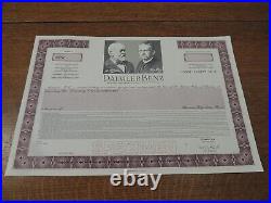 Daimler Benz Fr Germany Specimen Stock Certificate