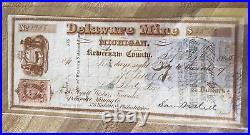Delaware Mine MI draft #1908 1865 signed Sam Hill