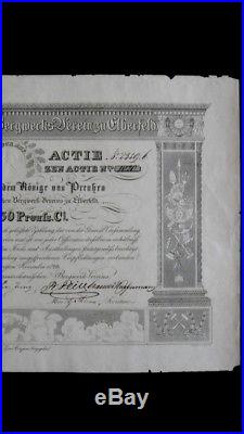 Deutsch-amerikanischer Bergwerks-Verein Nov. 1826 halbe Aktie selten