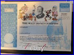 Disney stock certificate- Brand New, never circulated