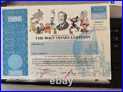 Disney stock certificate- Brand New, never circulated