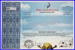 DreamWorks Animation Specimen Stock Certificate (Colorful with Shrek!)