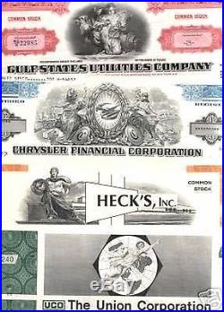 Ebay's #1 Collection Of Vintage U. S. Stock Certificates 100 Diff Capitalist Gems