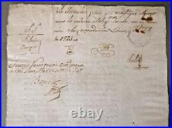 ECUADOR autograph Jose de la Mar president on Peru loan in independence war 1823
