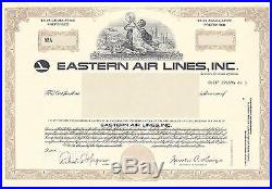 Eastern Airlines Inc. Specimen Preferred Stock Certificate