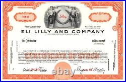 Eli Lilly And Co. Abn Specimen Common Stock Certificates (4 Certificates)