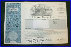 Enron Corp. Stock Certificate 247 Shares 2003