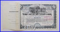 Extra Rare ISSUED Tonopah & Goldfield Railroad Co. Stock Certificate (Nevada)