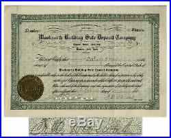 F. W. Woolworth Signed Stock Certificate for Woolworth
