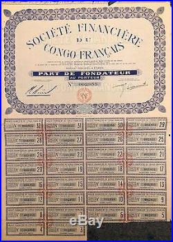 French Colonies Maroc Congo France Mining Petroles Share Certificates x264Au761