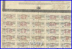 GEORGIA 1868 Macon & Brunswick Railroad Company Bond Stock Certificate