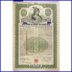 GERMANY 1924 German Loan 7% Gold Bond $1,000 8 coupons REAL ONE Uncancelled