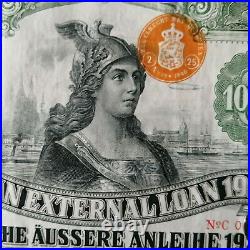 GERMANY bond Dawes German External Loan 1924 holed, 19 cupons! Scripotrust cert