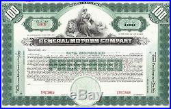 General Motors Company NJ 19- (specimen) Stock Certificate
