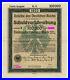 German Government uncancelled 100.000 Mark Bond 1922, complete with coupons