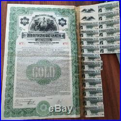 Germany 1928 City Frankfort On Main 1000 Dollars Gold NOT CANCELLED Bond ABNC
