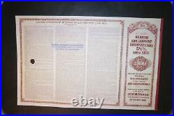 Germany 1930 German Government International 5 1/2 % Loan, $1000 Gold Bond