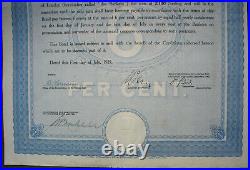 Germany 6% Free State of Saxony Loan of 100 £ to Bearer 1927 uncanc. + coupons