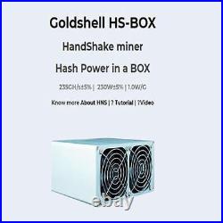 Goldshell HS-BOX Miner 235GH/S 230W Mining Machine Handshake HNS+SiaCoin-No PSU