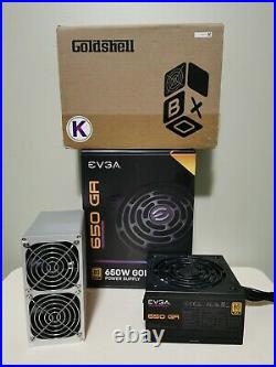 Goldshell KD-BOX Kadena ASIC KDA Miner (1.6Th 205W) with EVGA 650w PSU