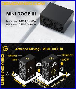 Goldshell Mini Doge II Doge Coin/LTC Miner Dual Mode 700M or 550M without PSU