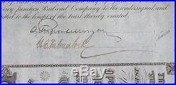 Graphic Ny Central & Hudson River Railroad Company Bond J. P. Morgan Signed