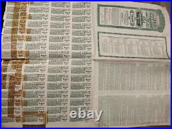 Greece 1924 Greek Government Refugee $ 1000 Dollars Coupons Gold Bond Loan Stock