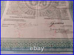 Greece 1928 Complete Set £ 100 Bond Receipt Talon Voucher Acceptance Coup Title