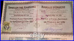 Greece Athens Banque d Orient Rare Original 1925