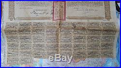 Hina Gold Loan 5.5% Goverment Of The Province Of Petchili + Coupons 1913