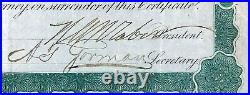 HORACE A. W. TABOR signed HIBERNIA CONSOLIDATED MINING CO stock certificate 1881