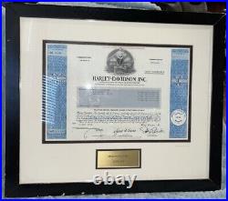 Harley-Davidson Inc. Specimen Rare Original Stock Certificate Sept 30 2002