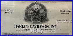 Harley-Davidson Inc. Specimen Rare Original Stock Certificate Sept 30 2002